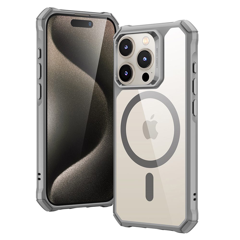 ESR - iPhone 15 Pro Max - Carcasa Armor Clear Case (HaloLock) - Clear Grey