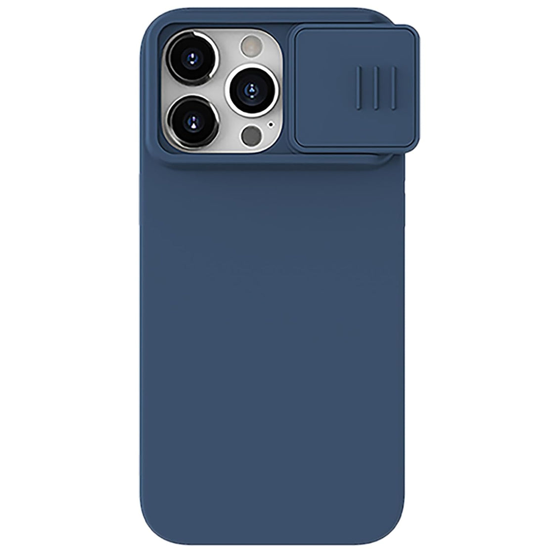 Nillkin - iPhone 15 Pro - Carcasa CamShield Silky Magnetic Silicone Case - Midnight Blue