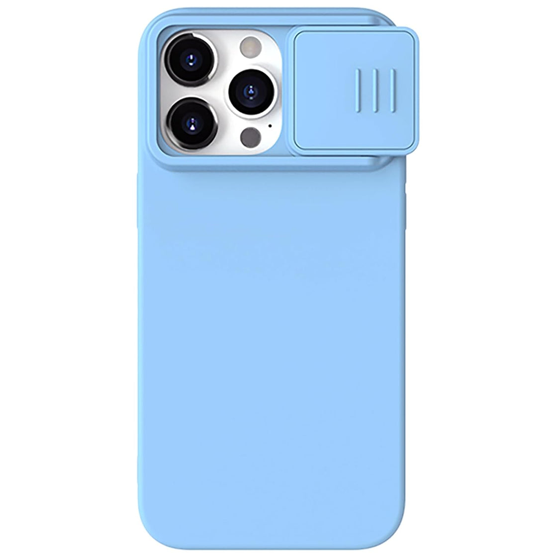 Nillkin - iPhone 15 Pro - Carcasa CamShield Silky Magnetic Silicone Case - Haze Blue