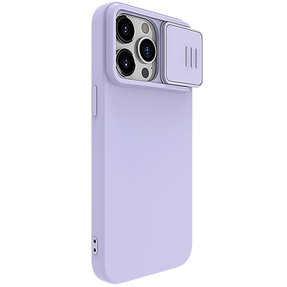 Nillkin - iPhone 15 Pro - Carcasa CamShield Silky Magnetic Silicone Case - Misty Purple