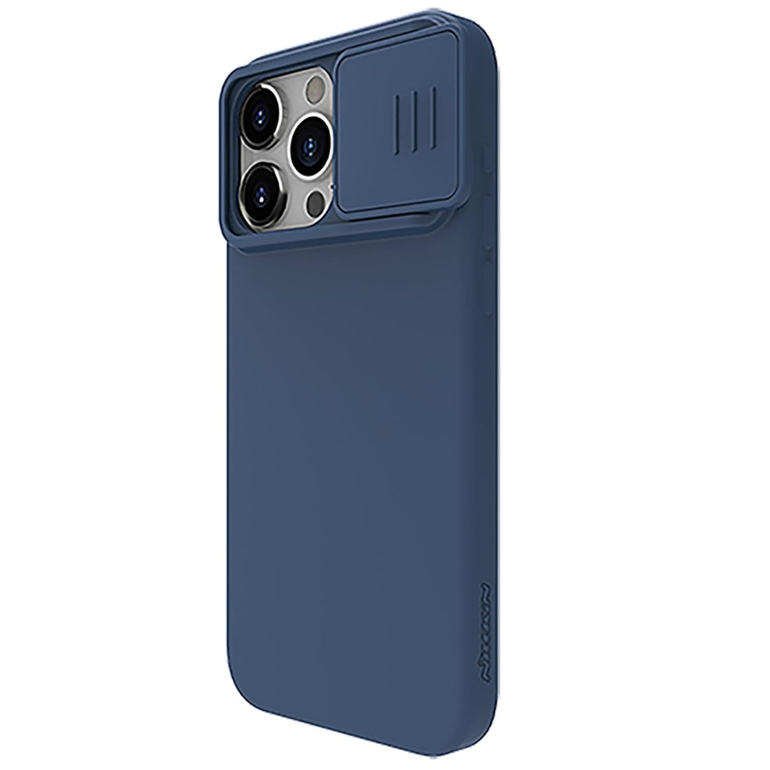 Nillkin - iPhone 15 Pro - Carcasa CamShield Silky Magnetic Silicone Case - Midnight Blue