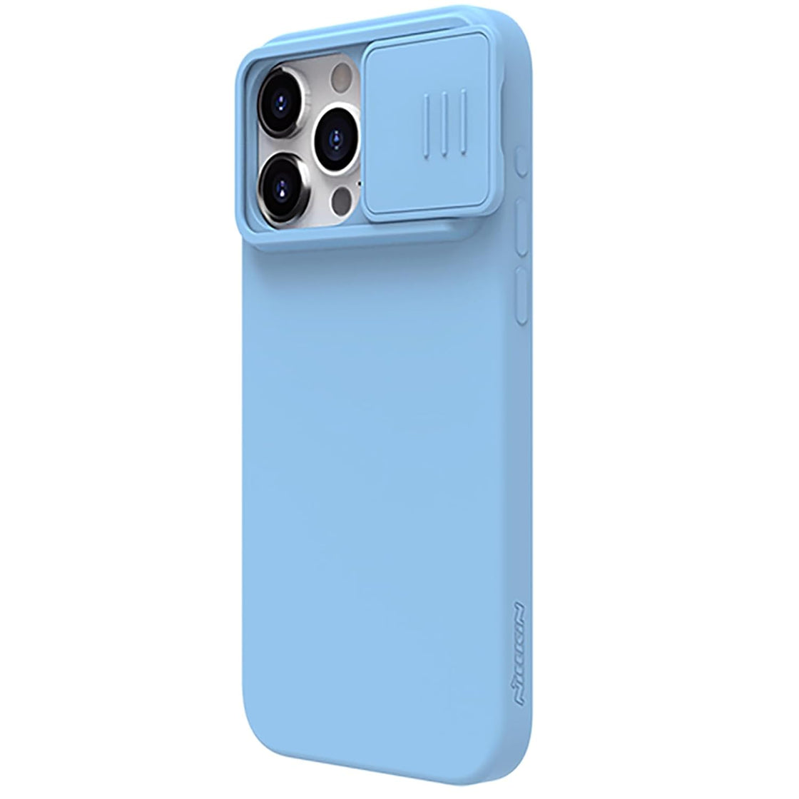 Nillkin - iPhone 15 Pro - Carcasa CamShield Silky Magnetic Silicone Case - Haze Blue