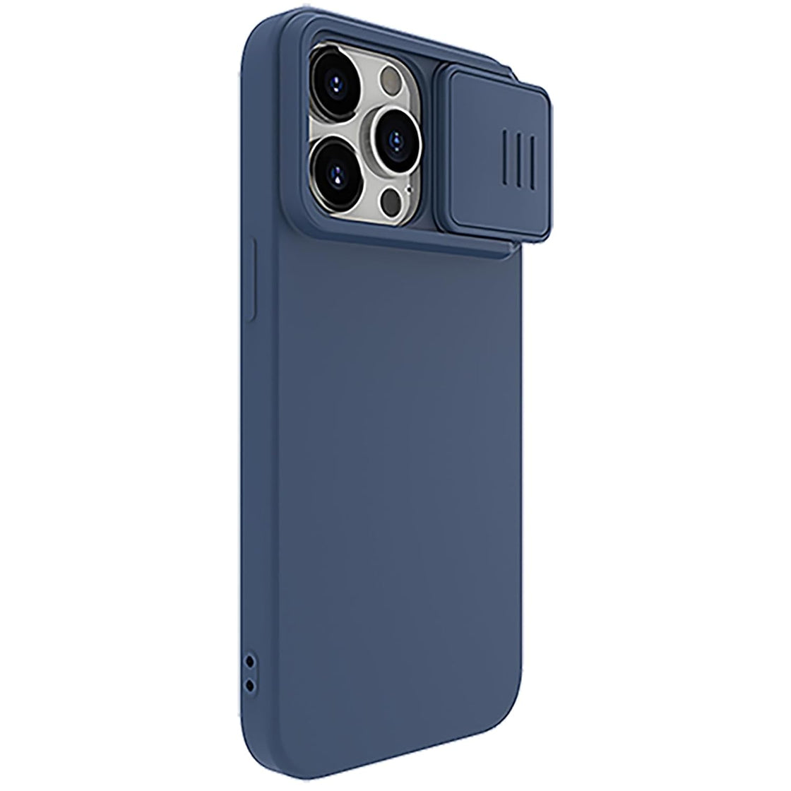 Nillkin - iPhone 15 Pro - Carcasa CamShield Silky Magnetic Silicone Case - Midnight Blue