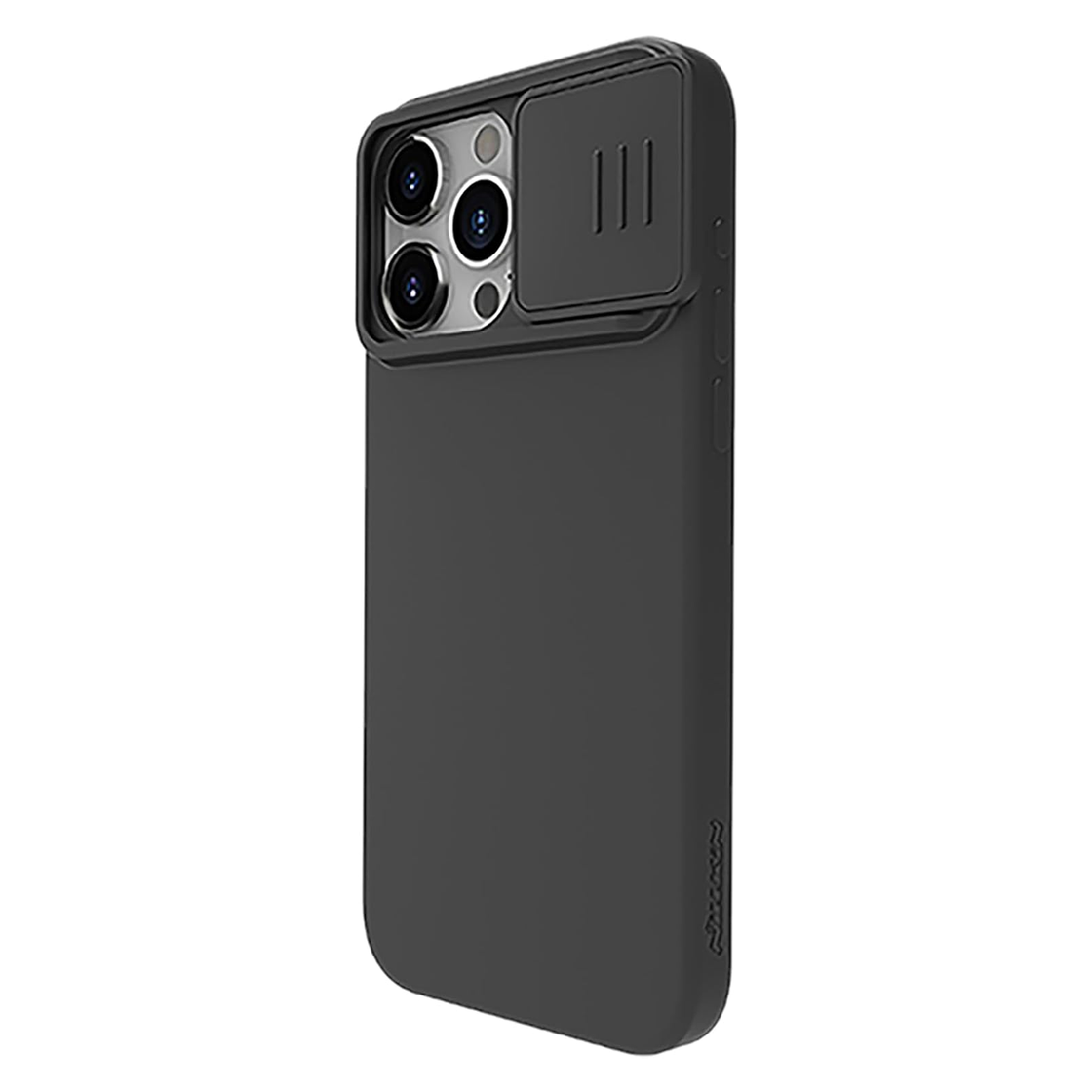 Nillkin - iPhone 15 Pro Max - Carcasa CamShield Silky Magnetic Silicone Case - Classic Black