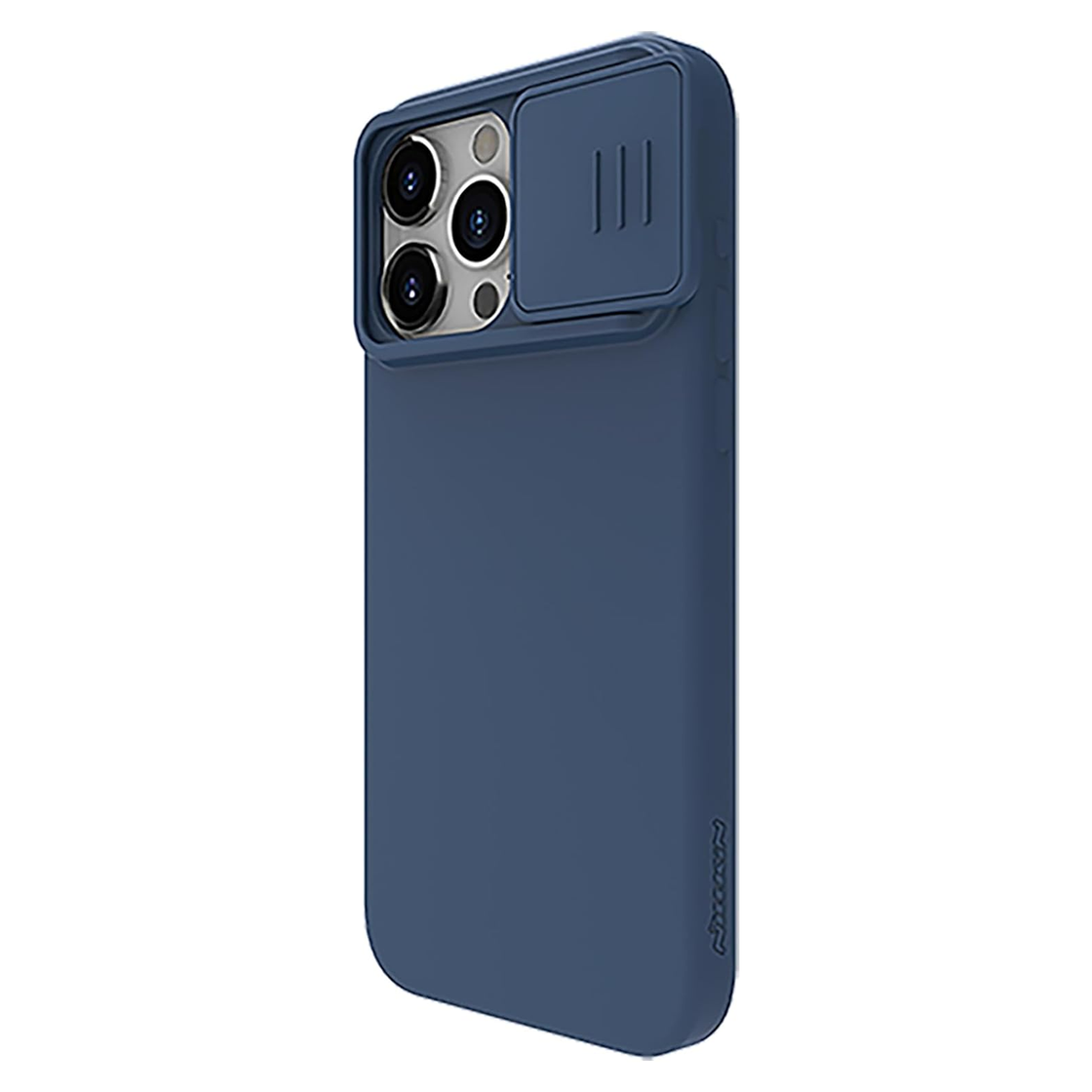 Nillkin - iPhone 15 Pro Max - Carcasa CamShield Silky Magnetic Silicone Case - Midnight Blue