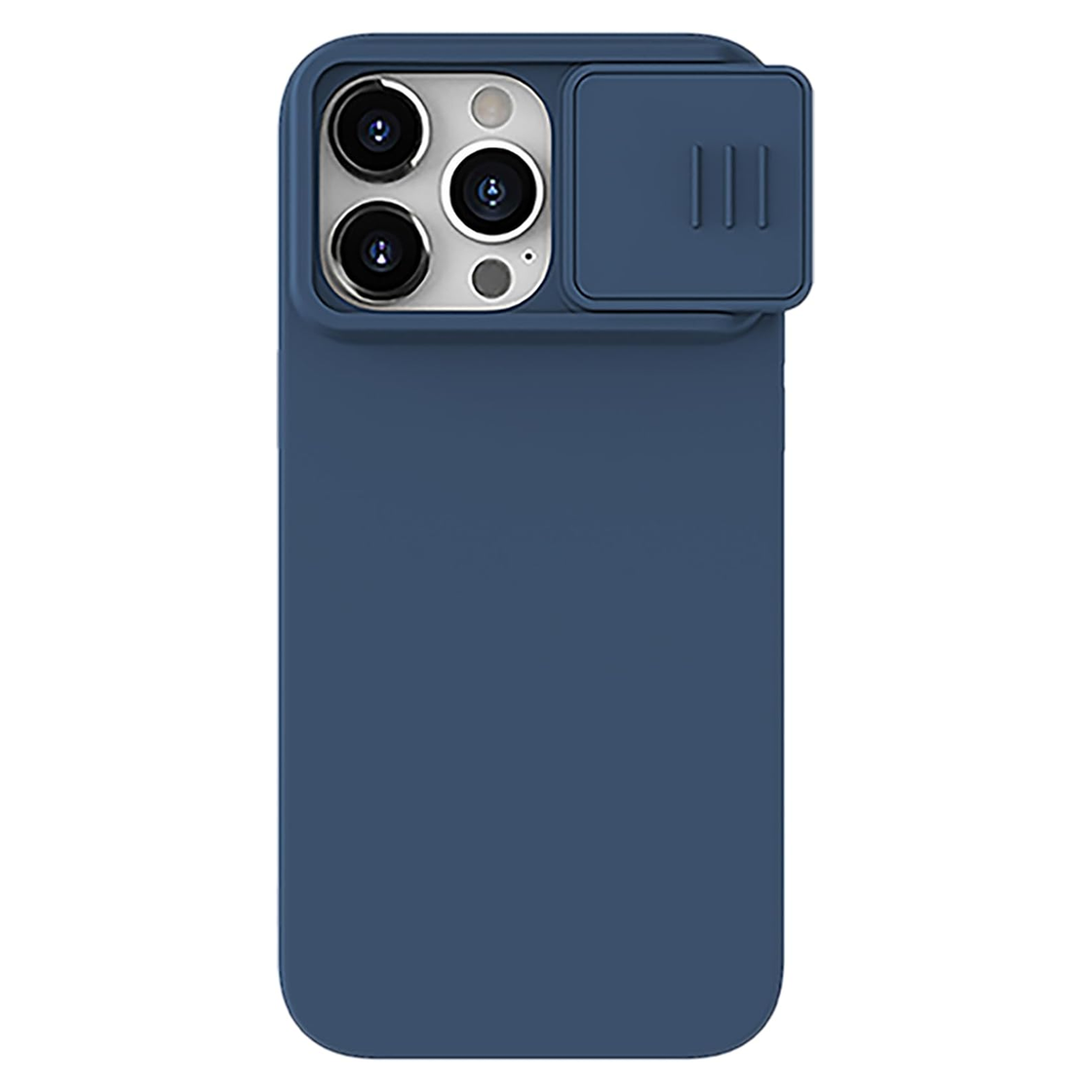 Nillkin - iPhone 15 Pro Max - Carcasa CamShield Silky Magnetic Silicone Case - Midnight Blue