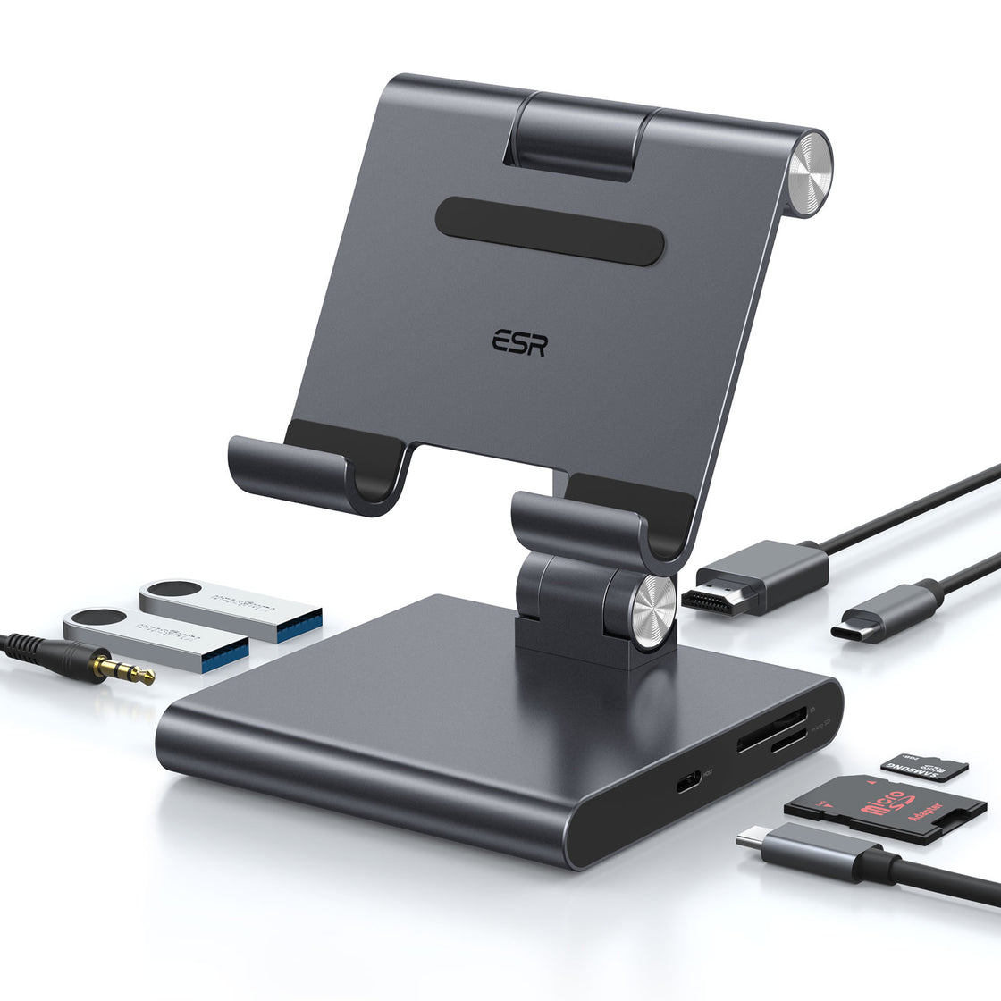 ESR - Adaptador 8-in-1 Portable Stand Hub