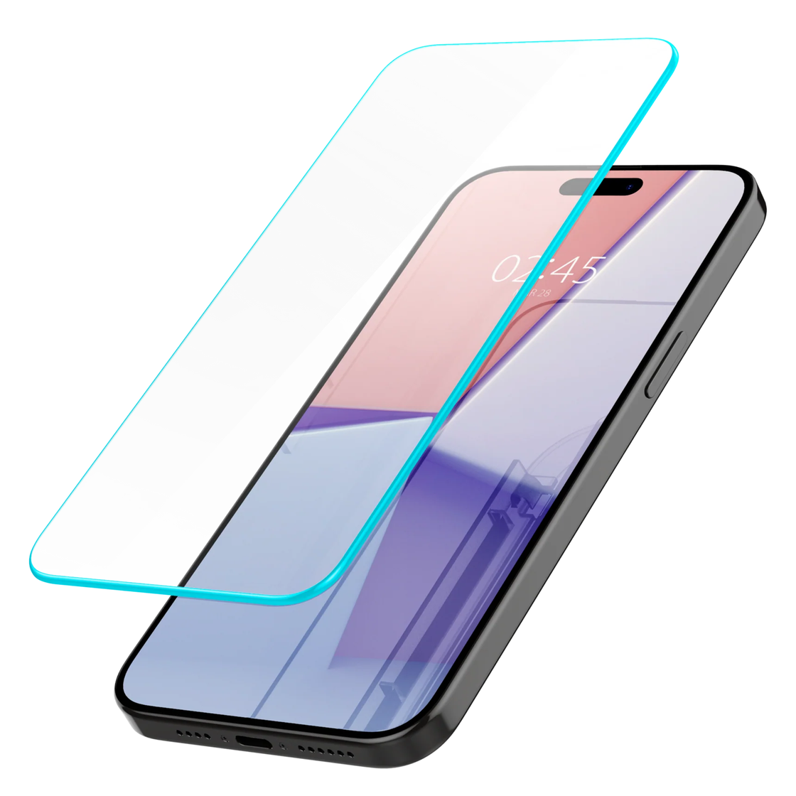 Spigen - iPhone 15 Pro - Protector de Pantalla Glas.tR Slim