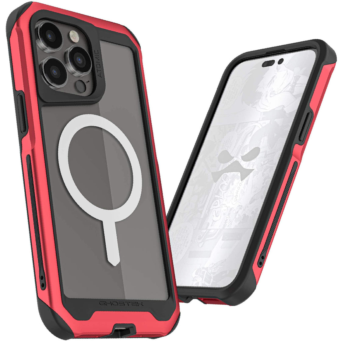 Ghostek - iPhone 15 Pro Max - Carcasa Atomic Slim (4th Gen) MagSafe - Red