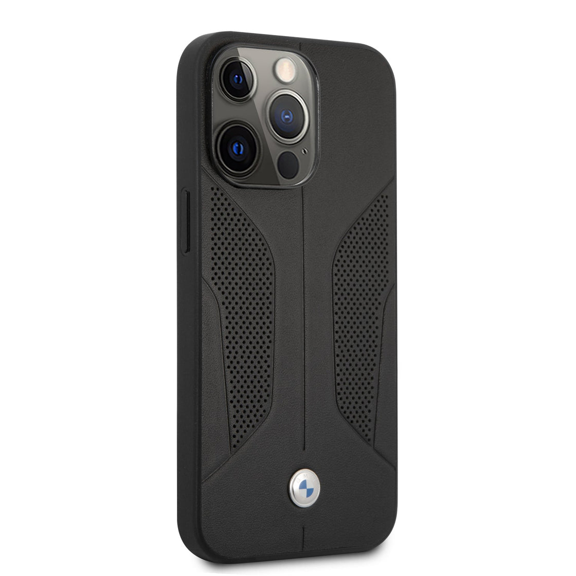 BMW - iPhone 13 Pro Max - Carcasa Leather Perforate Sides - Black