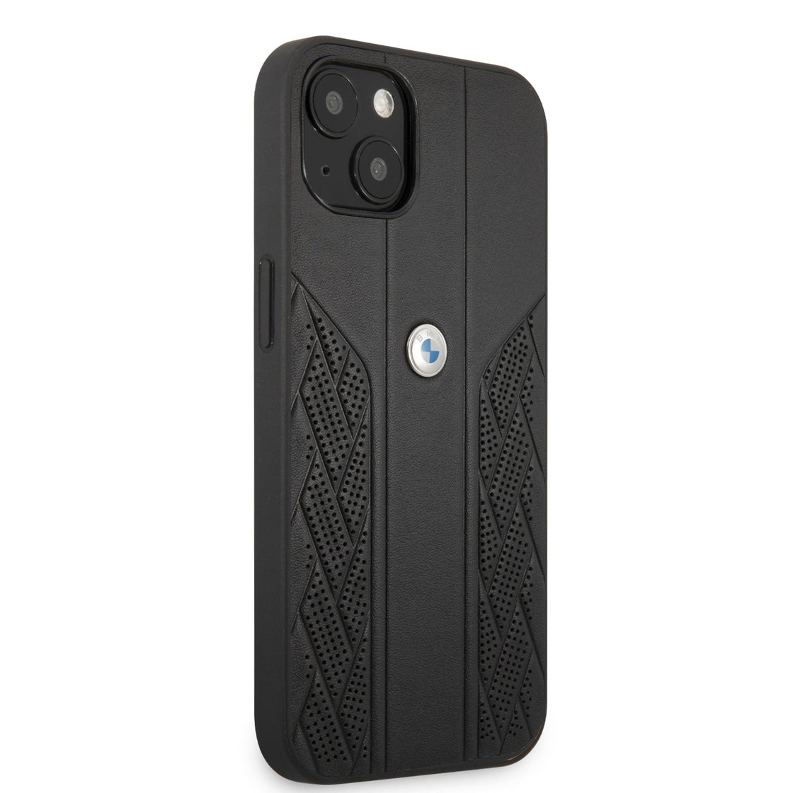 BMW - iPhone 13 - Carcasa HC LEATHER CURVE PERFORATE BLACK