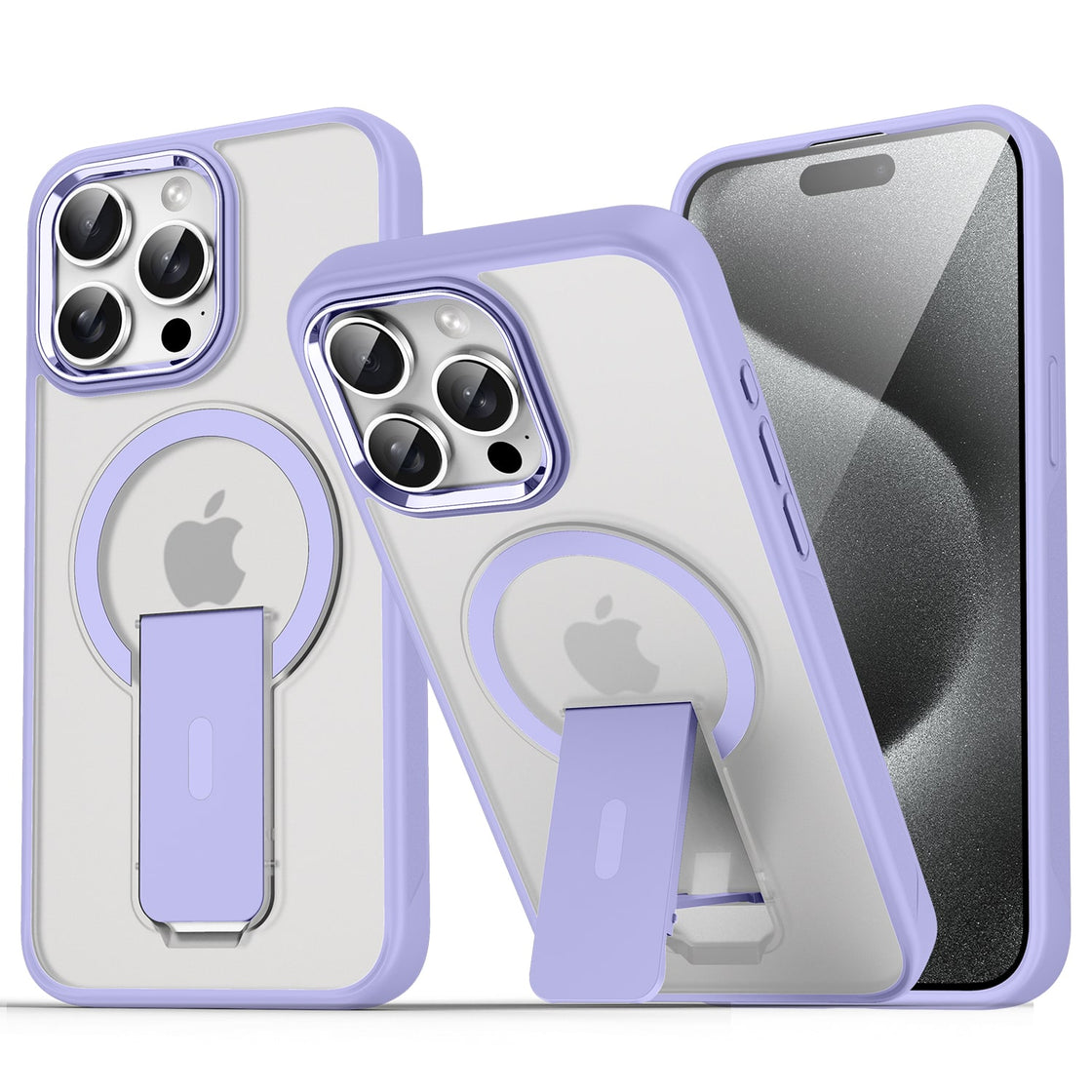 CLICK - iPhone 16 Pro Max - Carcasa Latch Series - Clear Purple