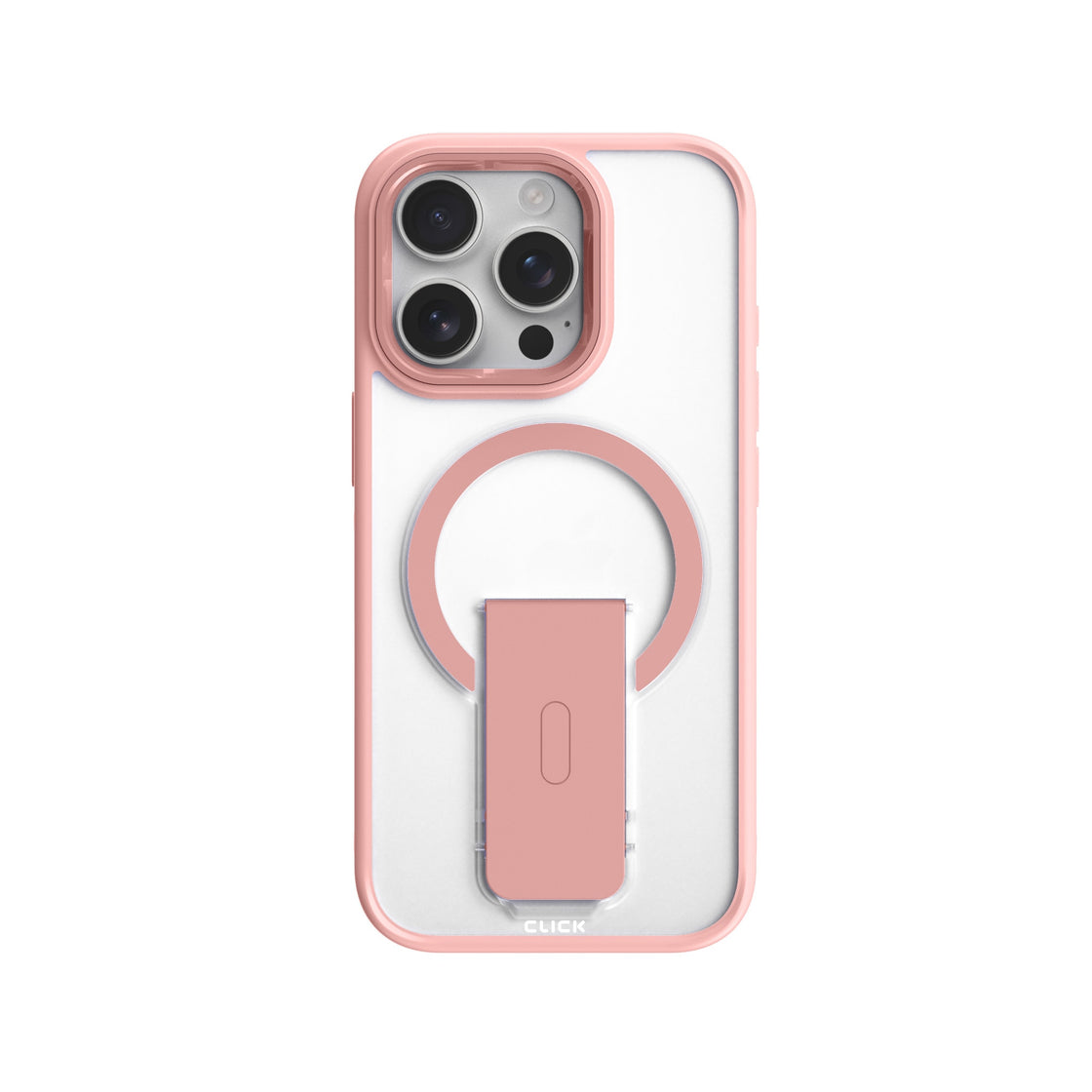 CLICK - iPhone 16 Pro Max - Carcasa Latch Series - Clear Pink