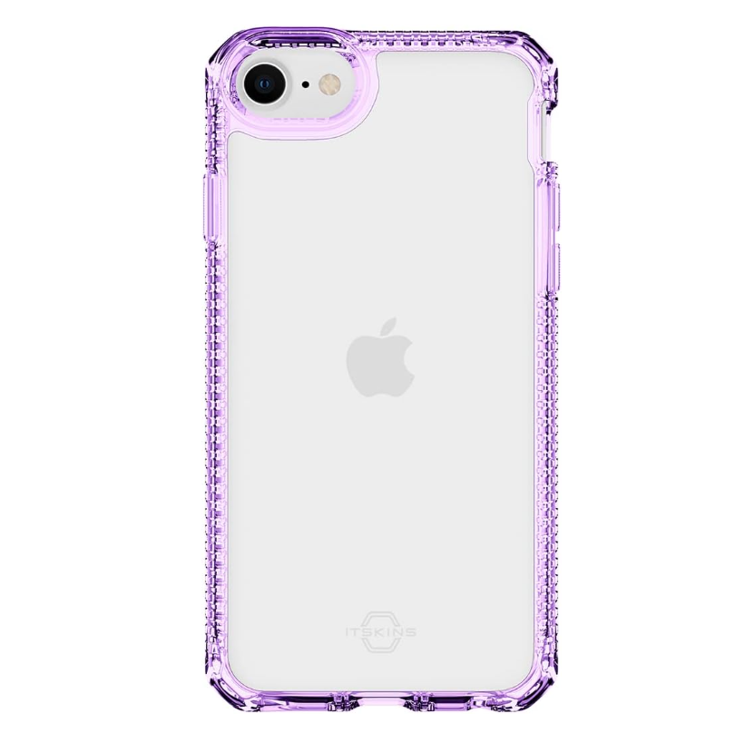 ITSKINS - iPhone SE / 8 / 7 - Carcasa HYBRID CLEAR - Light Purple and Transparent