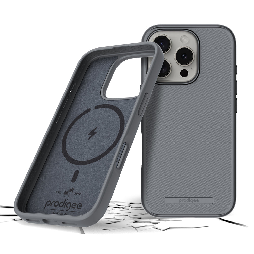 Prodigee - iPhone 16 Pro - Carcasa Solid - Pewter