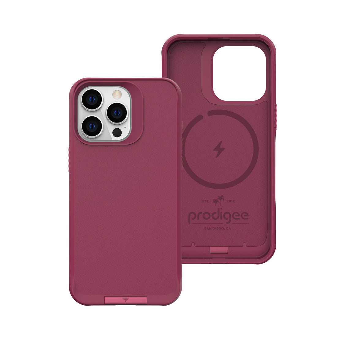 Prodigee - iPhone 15 Pro - Carcasa Balance - Burgundy