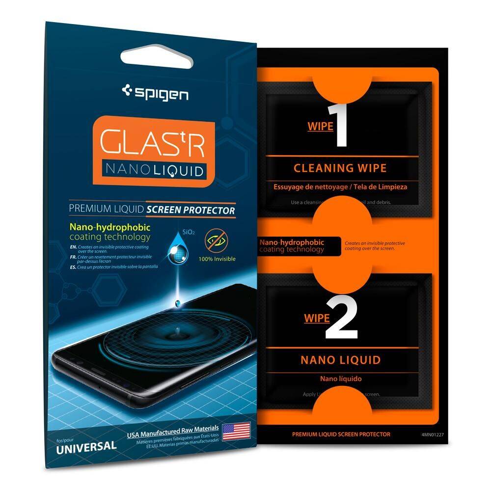 Spigen - Glas .tR Nano Liquid Screen Protector - Transparente