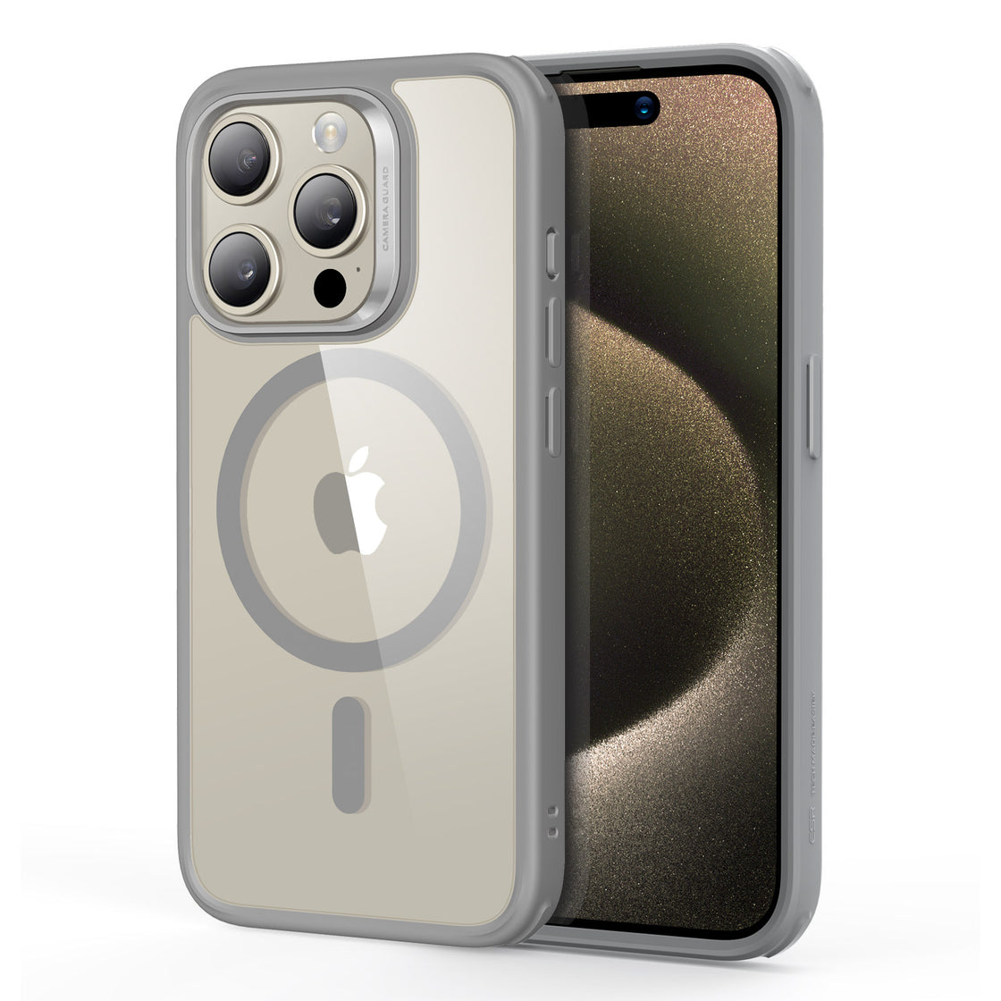 ESR - iPhone 15 Pro Max - Carcasa Classic Hybrid Case (HaloLock) - Clear Grey