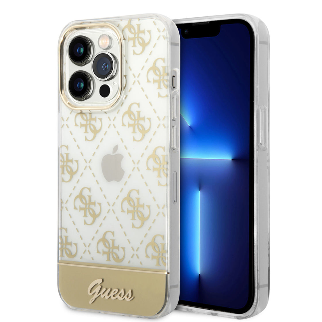 Guess - iPhone 14 Pro - Carcasa HC 4G Electro Script - Gold