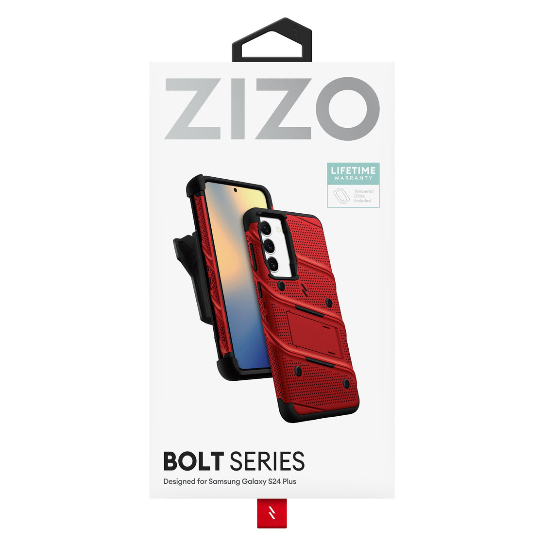 ZIZO - Galaxy S24 Plus - Carcasa BOLT Bundle - Red