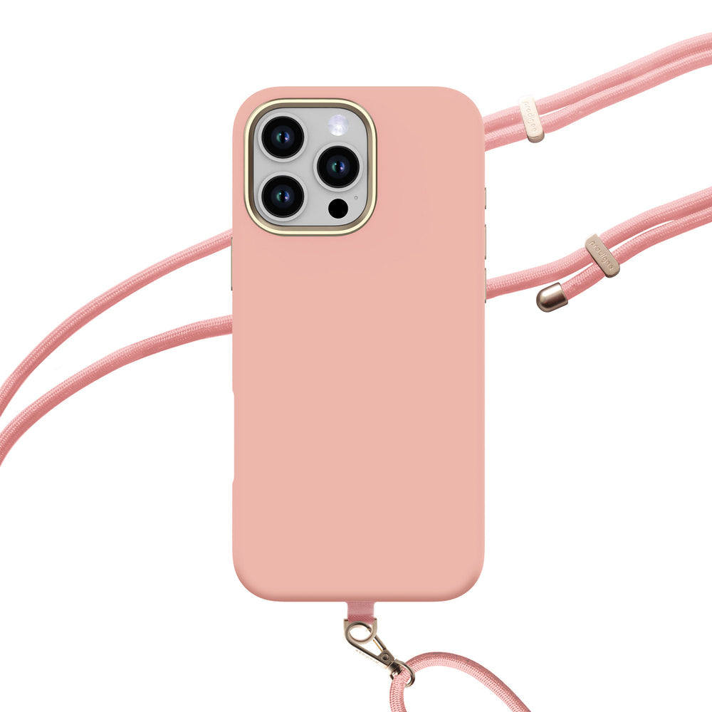 Prodigee - iPhone 16 Pro - Carcasa Valley - Blush & Strap