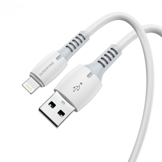 Borofone - BX62 Bonus PD charging data cable for iP - Blanco