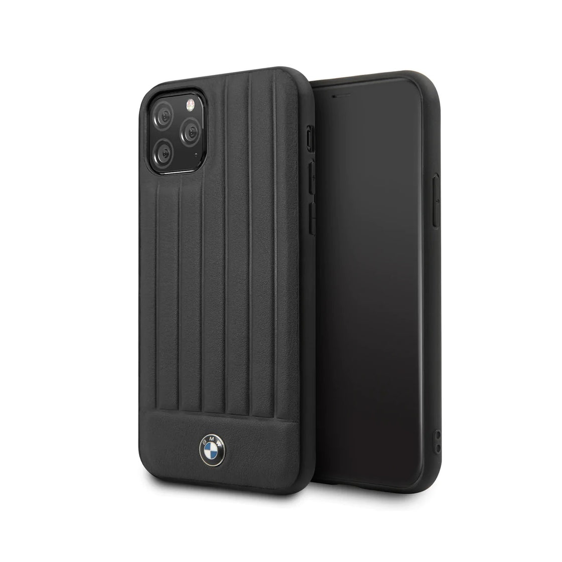 BMW - iPhone 11 Pro - Carcasa Textured Leather With Hot Stamped Lines - Black