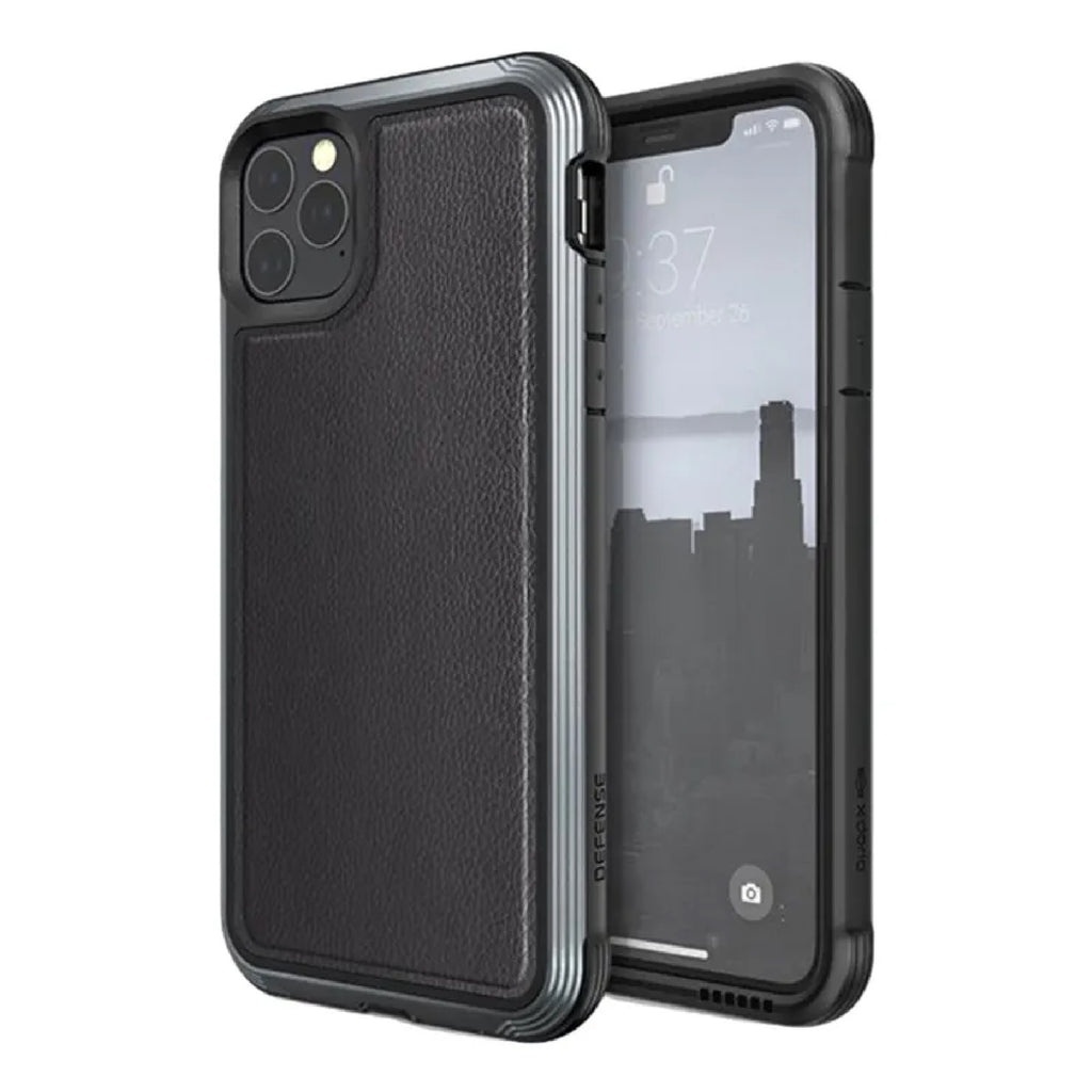 X-Doria - iPhone 11 Pro Max - Carcasa Defense Lux - Black Leather