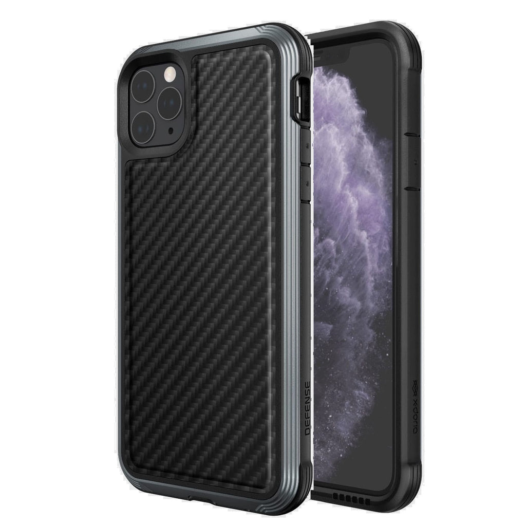 X-Doria - iPhone 11 Pro Max - Carcasa Defense Lux - Black Carbon