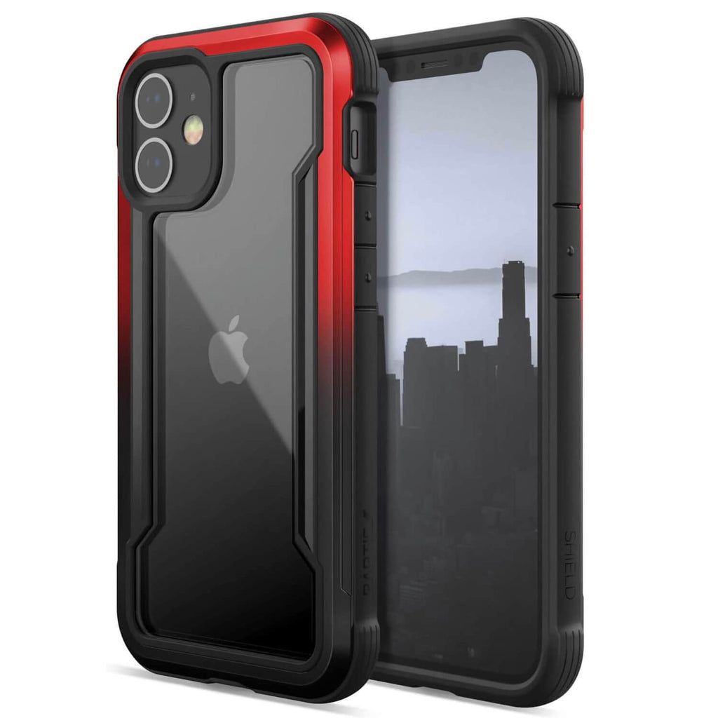 X-Doria - iPhone 12/12 Pro - Carcasa Raptic Shield - Black/Red Gradient