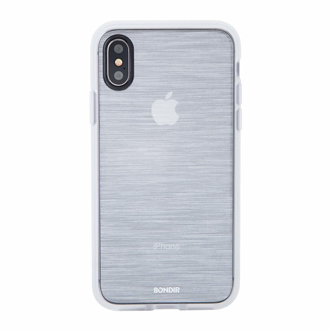 Bondir - iPhone X/XS - Carcasa Clear Coat - Silver