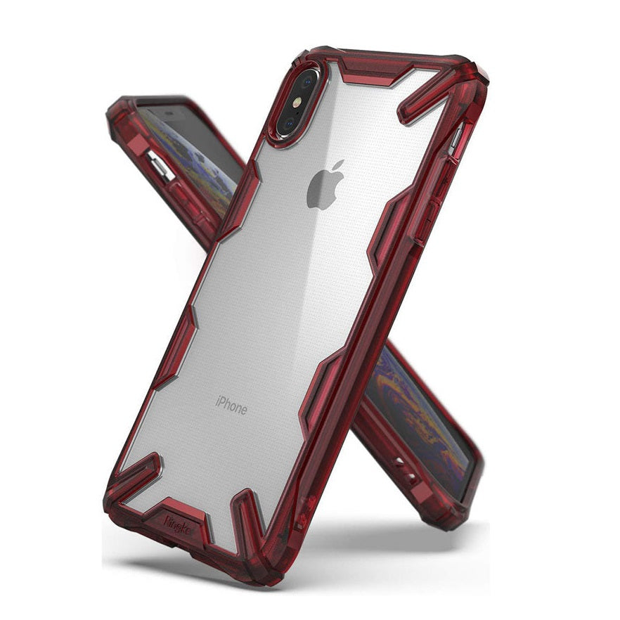 Ringke - iPhone XS Max - Carcasa Fusion X - Rojo Rubi