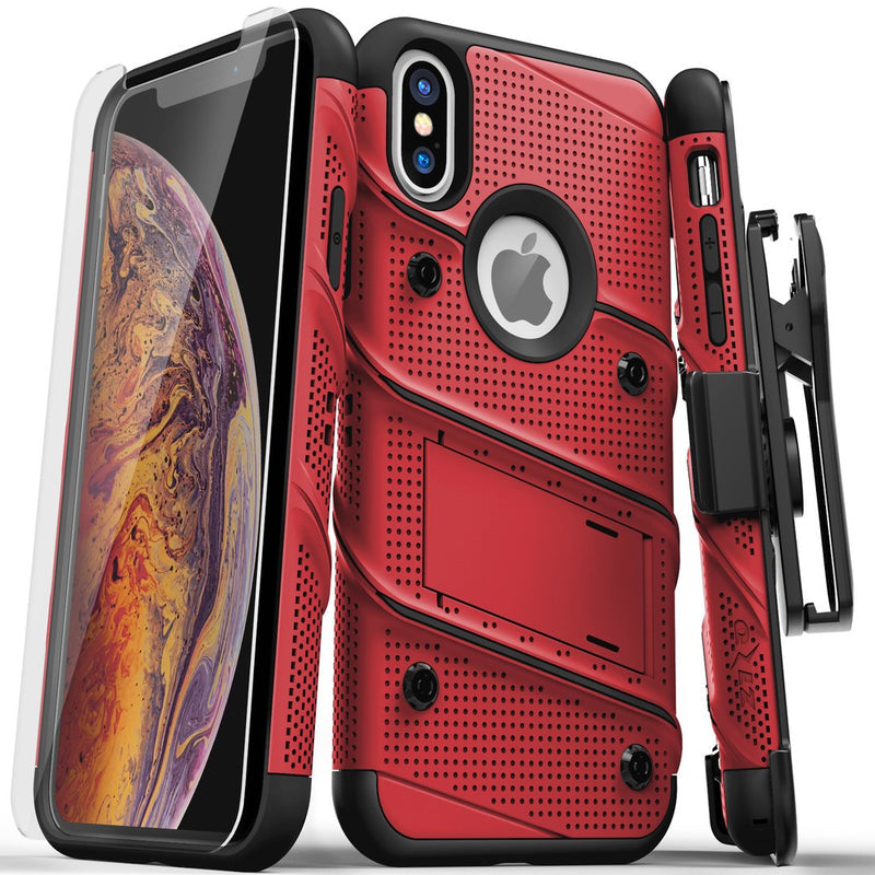 Zizo - iPhone X/XS - Carcasa Bolt - Red/Black