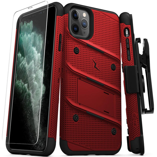 Zizo - iPhone 11 Pro - Carcasa Bolt - Rojo/Negro