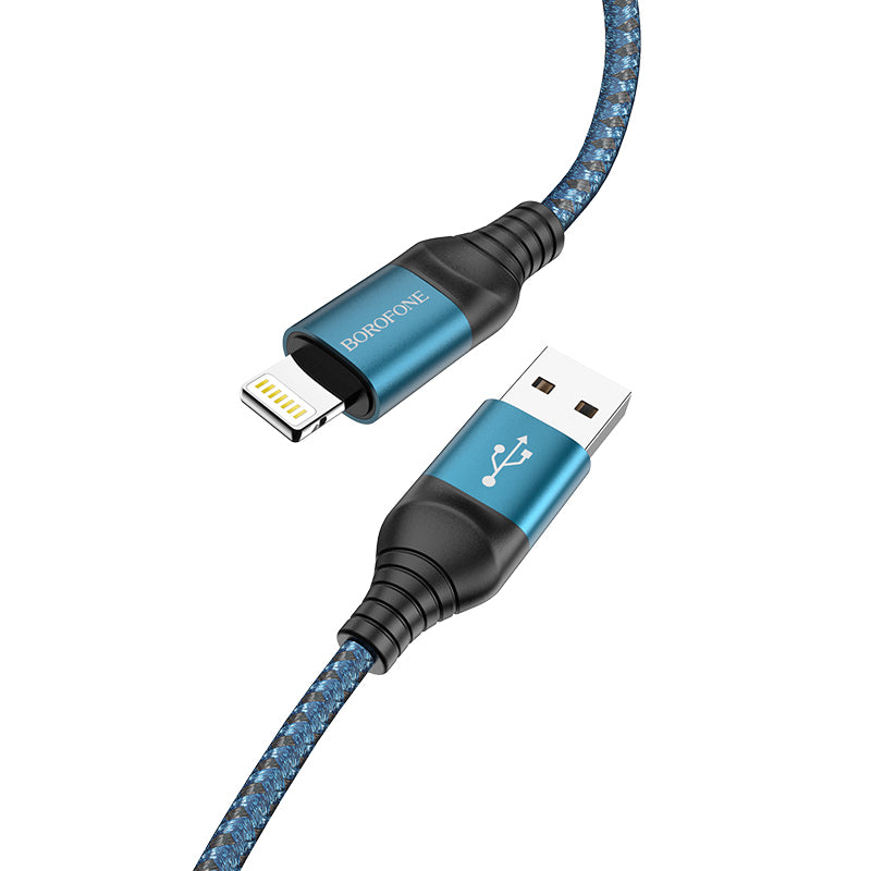 Borofone - BX56 Delightful charging data cable for iP - Azul