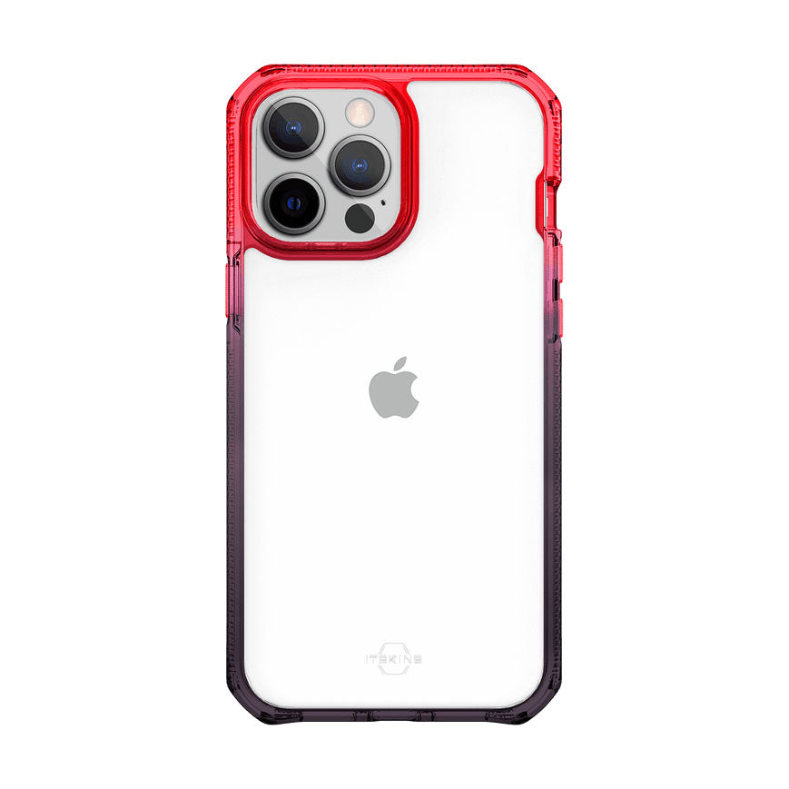 ITSKINS - iPhone 13 Pro Max / 12 Pro Max - Carcasa SUPREME PRISM - coral and black