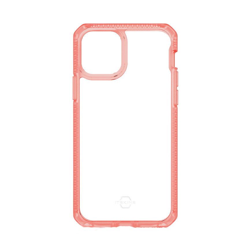 ITSKINS - iPhone 11 / XR - Carcasa HYBRID FROST - coral and transparent