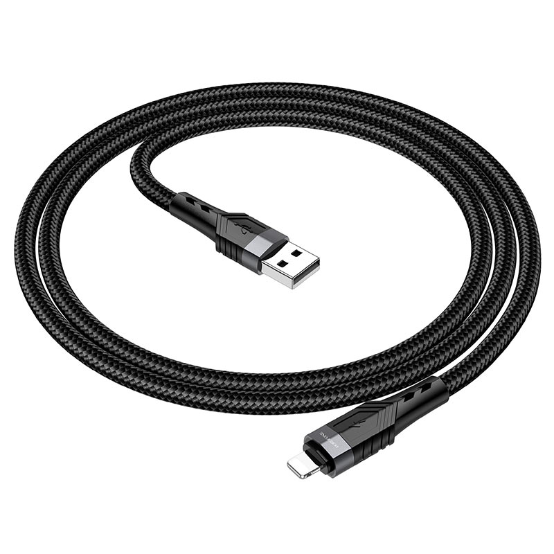 Borofone - BU35 iP Influence charging data cable - negro