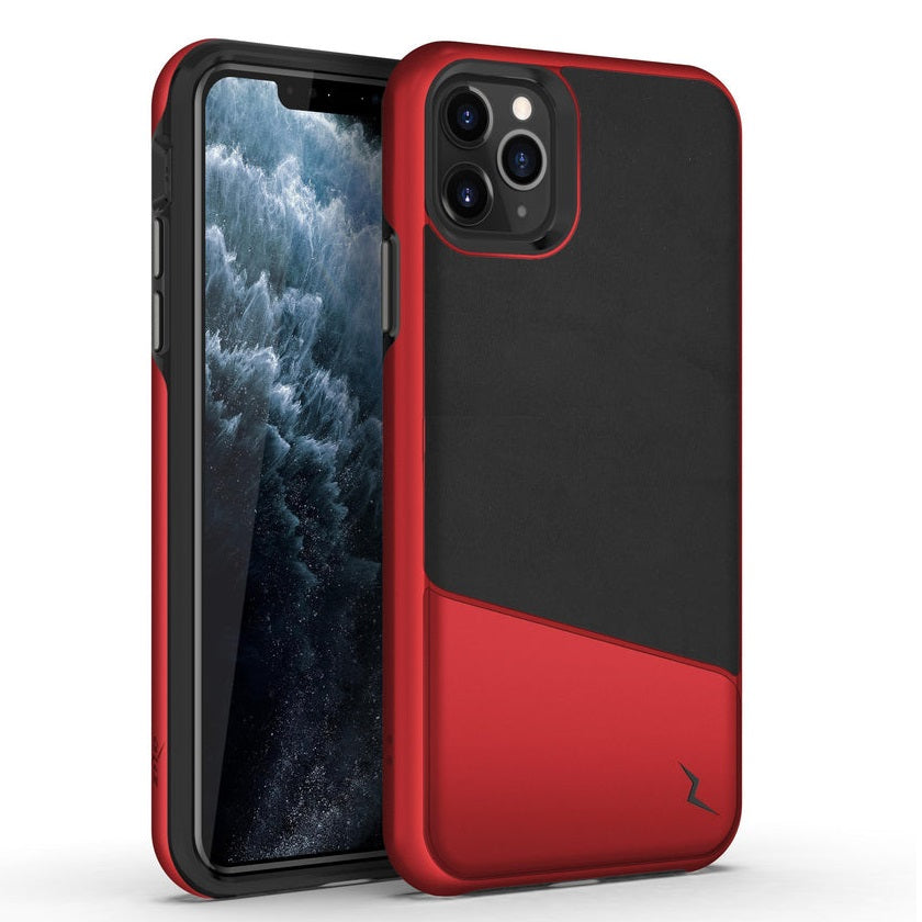 Zizo - iPhone 11 Pro Max - Carcasa Division - Black/Metallic Red