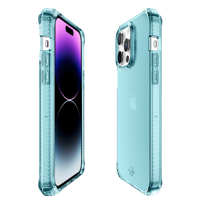 ITSKINS - iPhone 14 Pro ( 6.1") - Carcasa SPECTRUM R // CLEAR - Light Blue