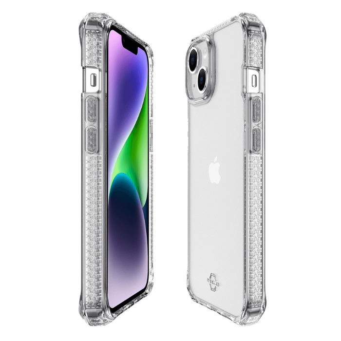 ITSKINS - iPhone 14 Plus ( 6.7") - Carcasa HYBRID R // CLEAR - Transparent