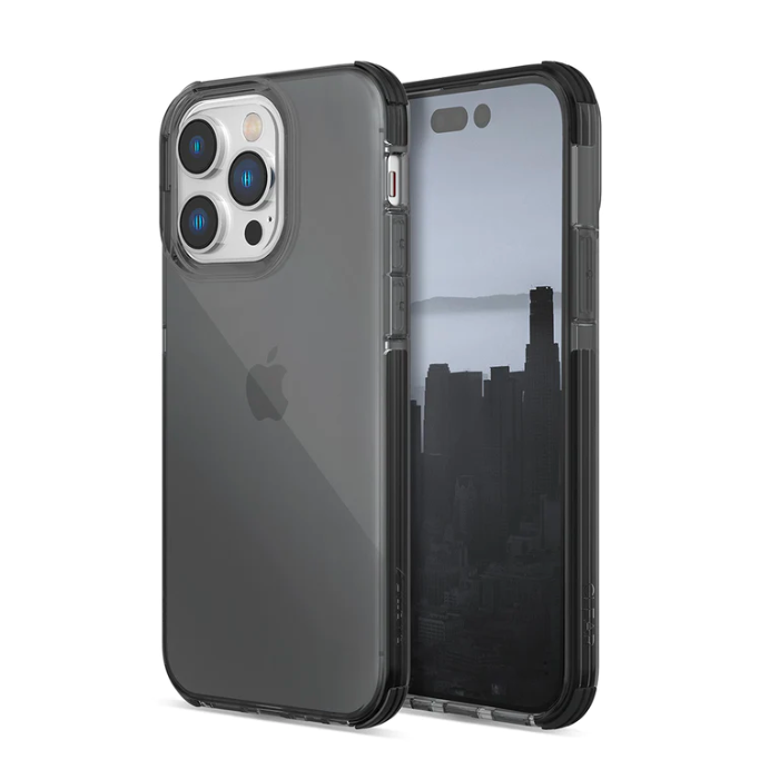 Raptic - iPhone 14 Pro Max - Carcasa Clear - Black smoke