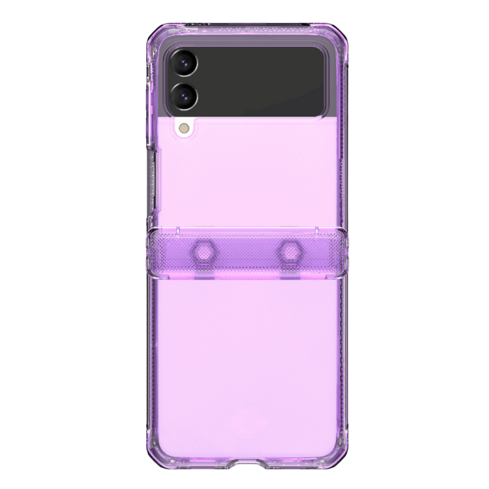 ITSKINS - Carcasa SUPREME R CLEAR // HINGE para Galaxy Z Flip 4 - Transparente Purple