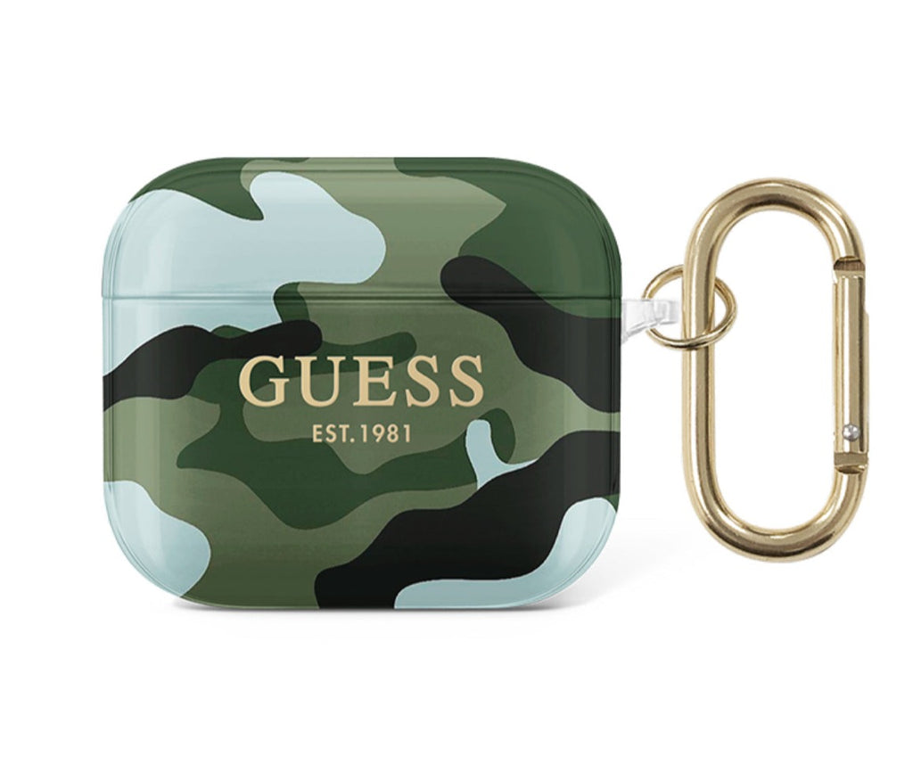 Guess - Airpods 3 - Carcasa TPU CAMOUFLAGE KAKI