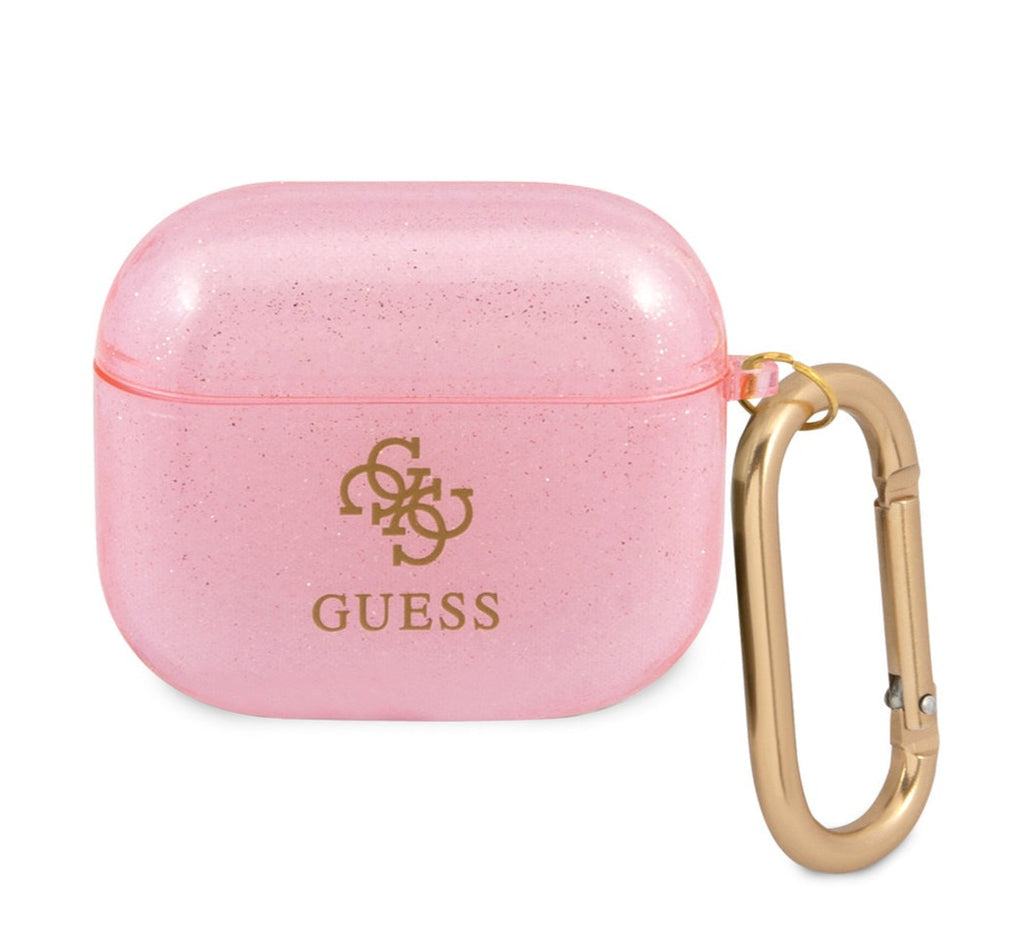 Guess - Airpods 3 - Carcasa TPU COLORED GLITTER PINK