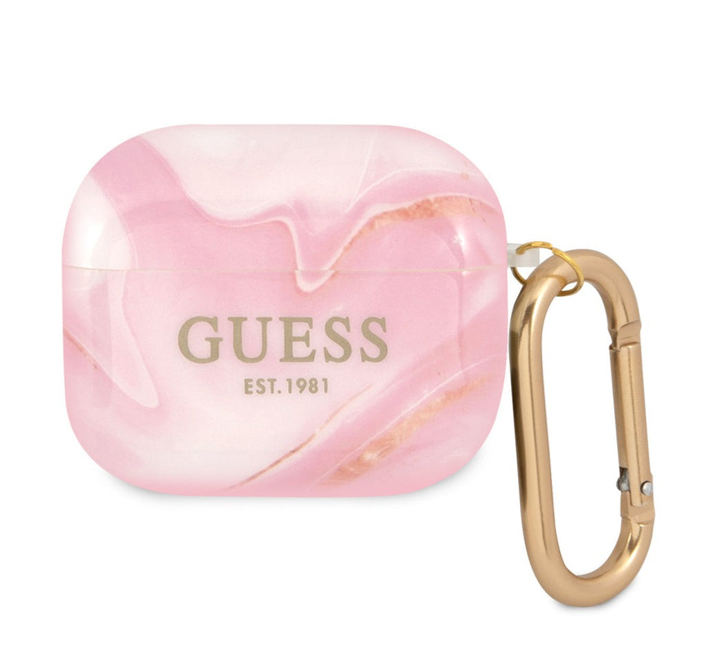 Guess - Airpods 3 - Carcasa TPU NEW MARBLE PINK