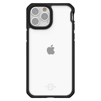 ITSKINS - iPhone 13 - Carcasa HYBRID SOLID - Plain black and Transparent