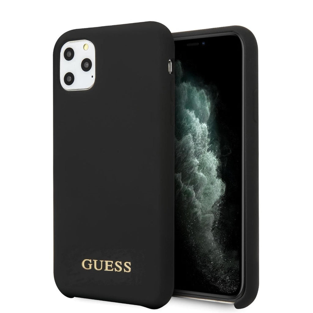 Guess - iPhone 11 Pro Max - Carcasa Liquid Silicone Case - Black