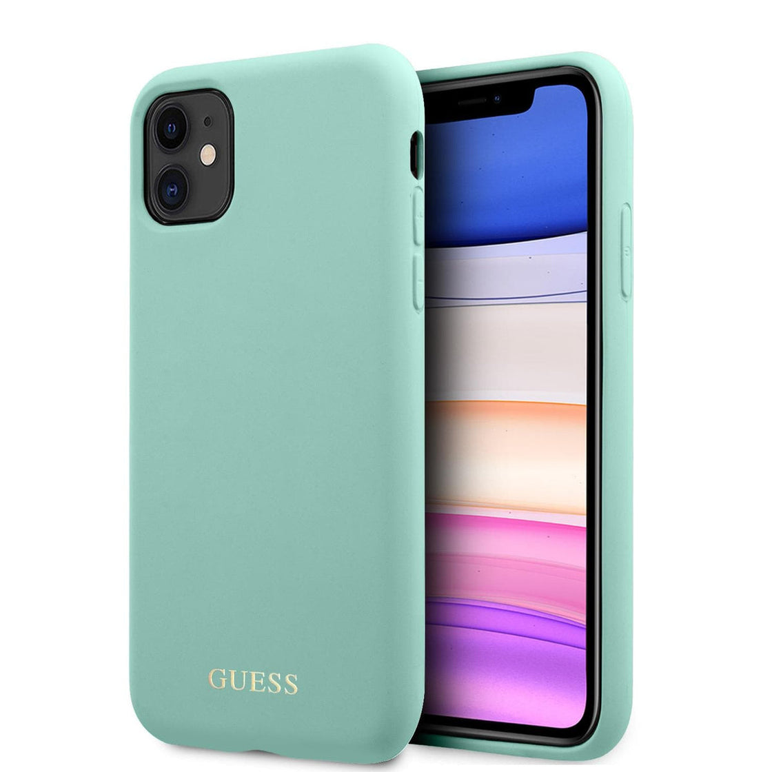 Guess - iPhone 11 - Carcasa Liquid Silicone Case - Green