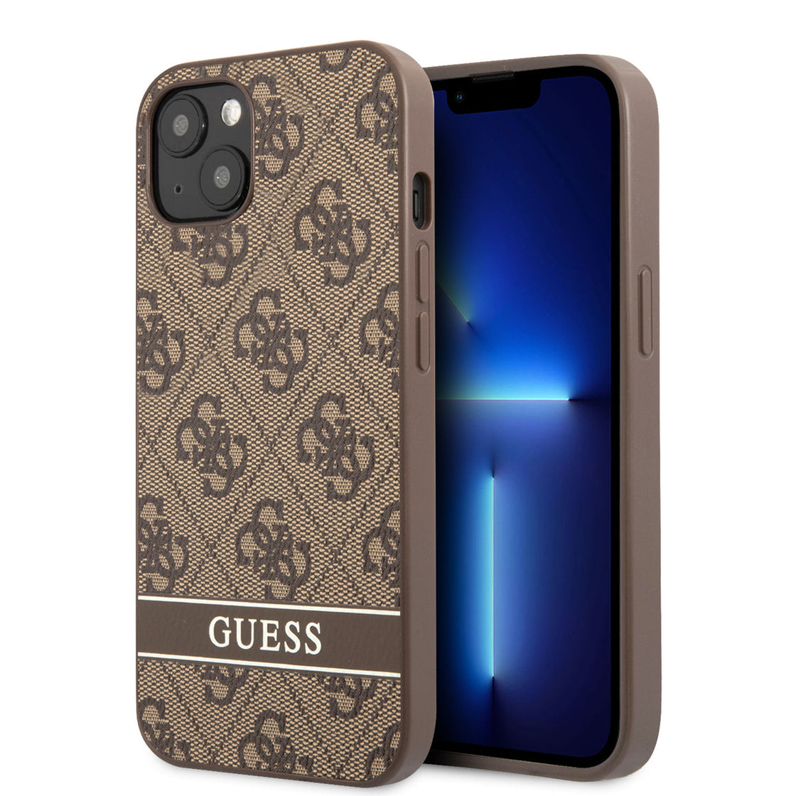 Guess - iPhone 13 - Carcasa 4G Striple - Brown